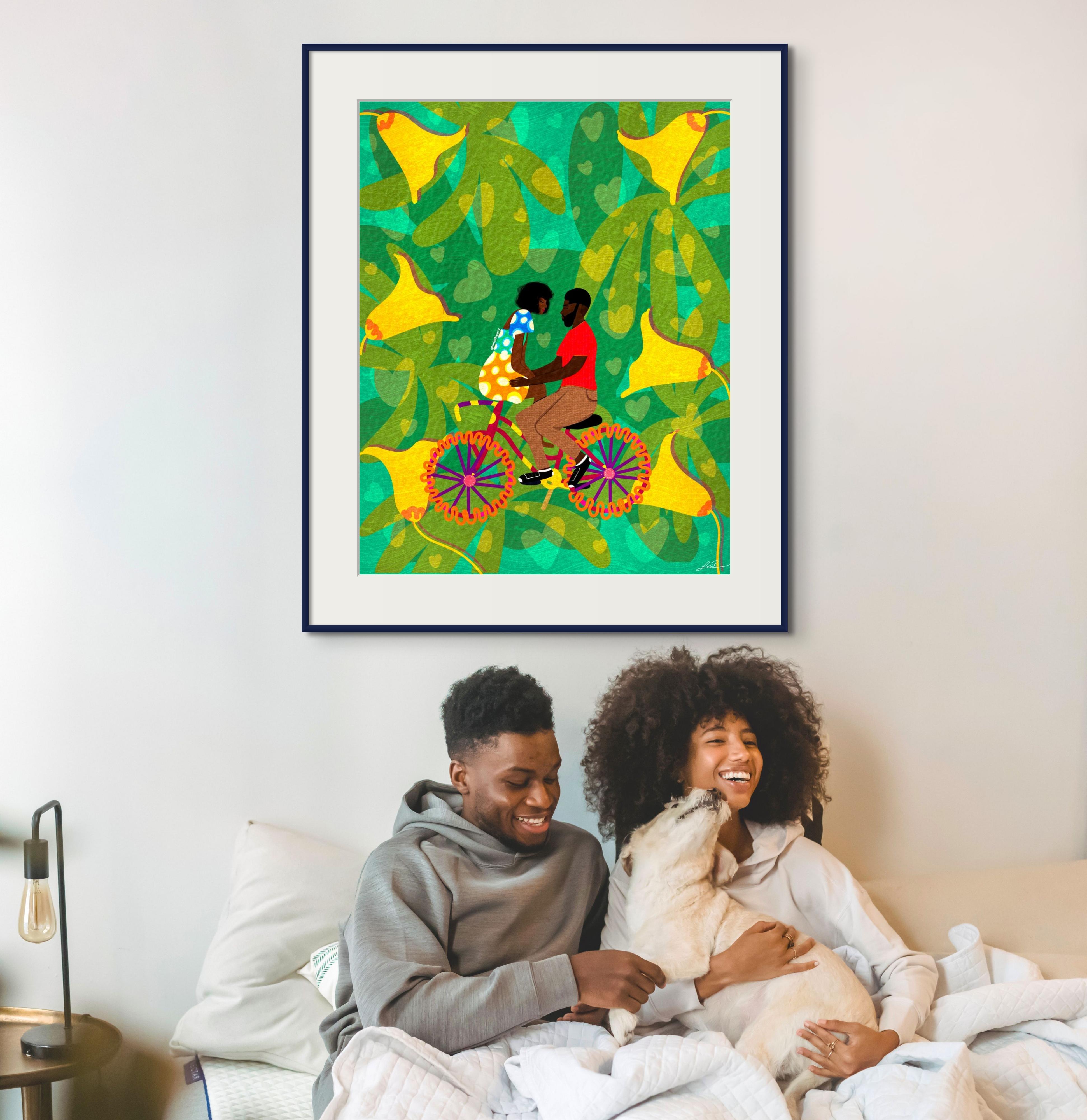 Black art and Love, African American Love Art, African American Love Art, Black couple artwork,Black love paintings