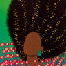 Dream natural hair afro wall art