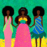 Afro Friendship fashion Wall Art For living Room