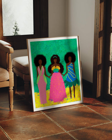 Afro Friendship fashion Wall Art For living Room