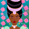 Bliss inner peace colorful afro wall art prints
