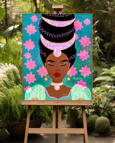Bliss inner peace colorful afro wall art prints
