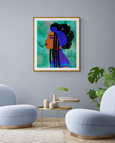 Afro Confident Woman Wall Art