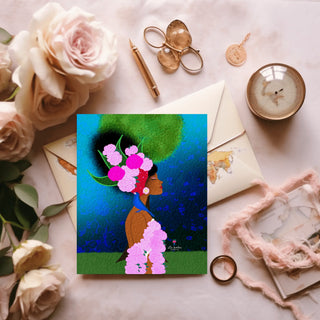 Greeting cards, birthday greeting cards, afro greeting cards