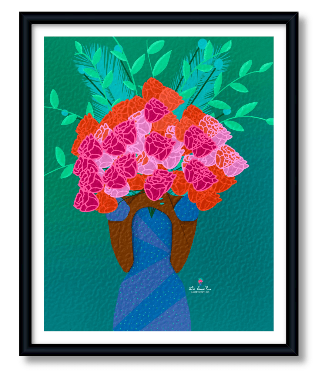 Bloom Flowers Giclée Wall Art Print Artwork for Living Room Bloom Flowers Giclée Wall Art Print Artwork for Living Room