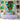 Colorful gallery wall art