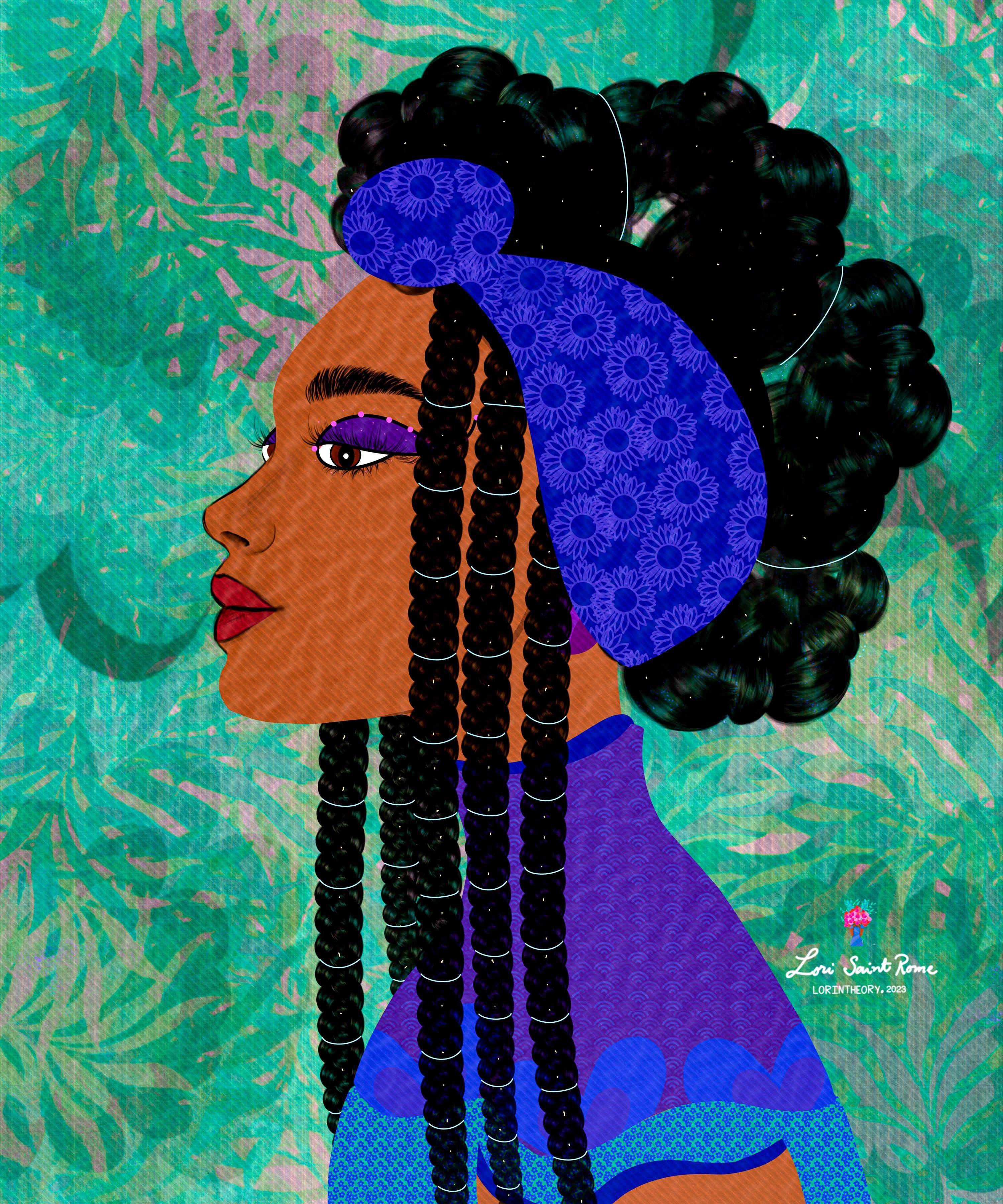 Afro Confident Woman Wall Art