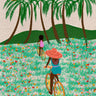 Summer Time, Biking, Afro Friendship Wall Art